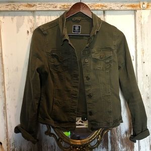 Boomboom Jeans army green crop jacket